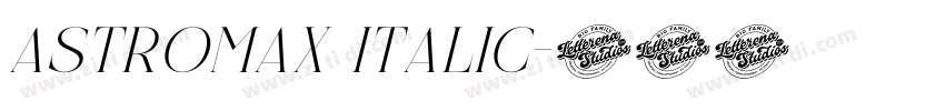 Astromax Italic字体转换